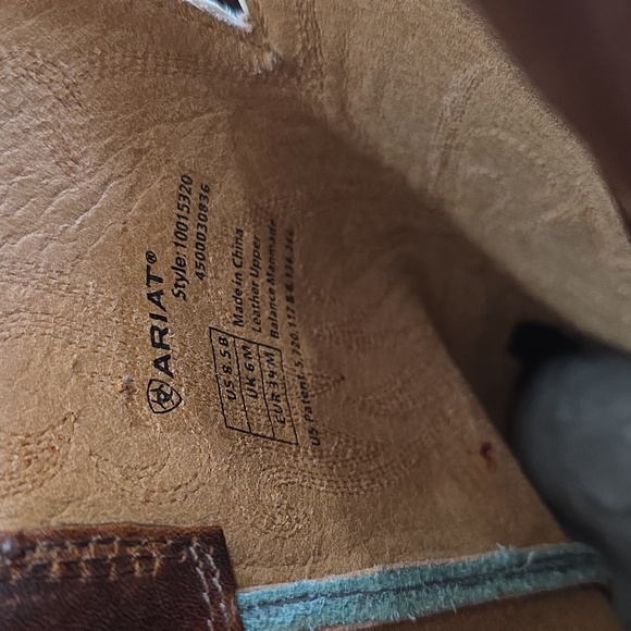 Ariat Womens Legend Piney Woods Western Cowgirl Boots Turquoise 8.5 B Concert - Picture 5 of 10